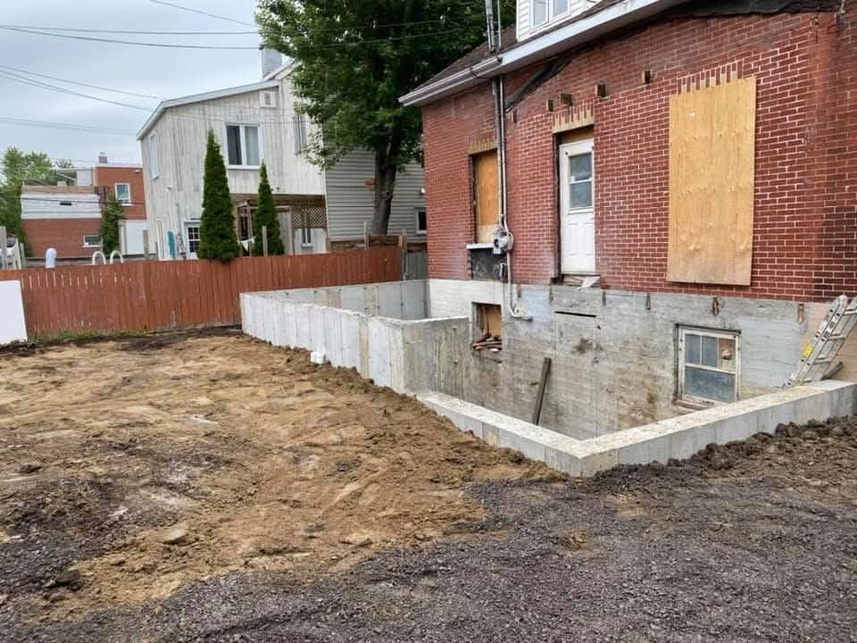 Fondations - réalisation Excavation Coffrage LB