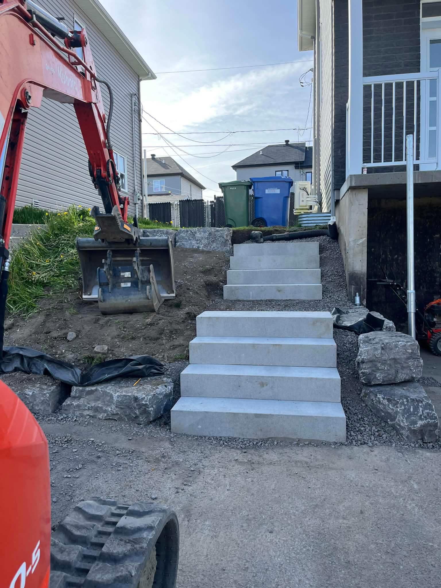 Dalles de béton - réalisation Excavation Coffrage LB